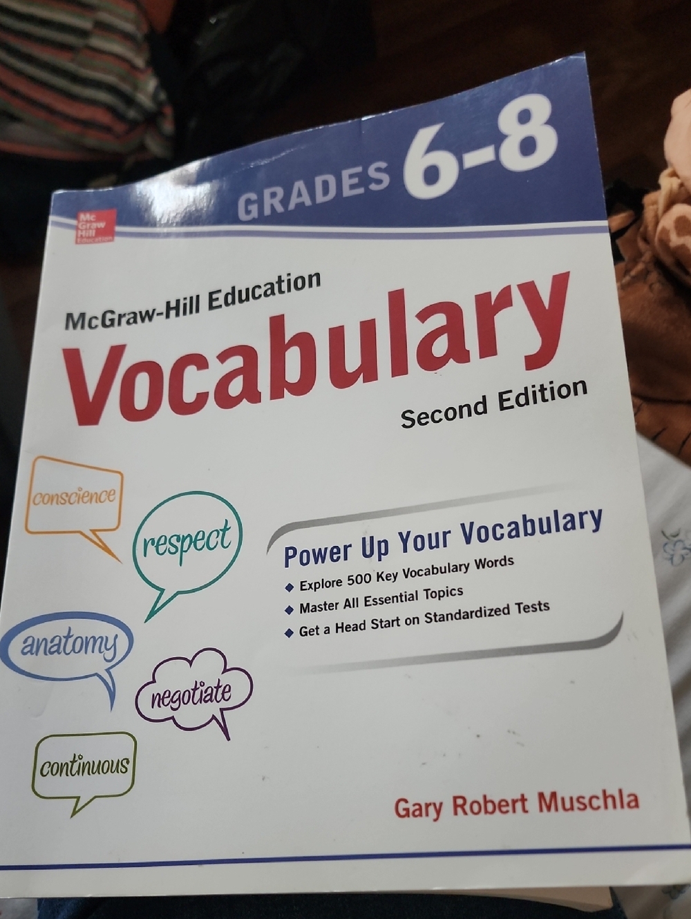 McGraw-Hill Education Vocabulary Workbook - Blue & White Cover